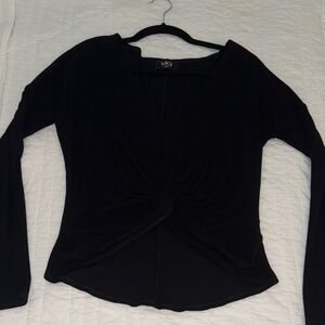 Vici Twist Front Long Sleeve Top